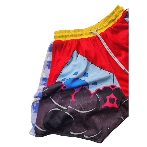 In The Lab Mens Small/Medium Basketball Shorts Graphic Print Mesh Activewear - Picture 8 of 16